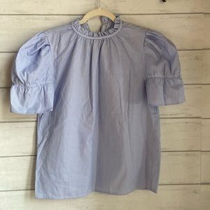 H&M Blue Stripes Top